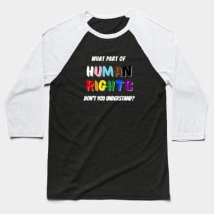 Human Rights Baseball T-Shirt